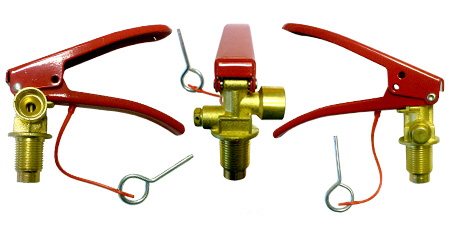 ЗПУ с корпусом из латуни для ОУ нажимная ручка (резьба метрическая М18x1,5, выход M16*1,5) с чекой на ремешке